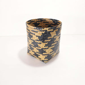MA YA VEE Wicker Utensil Basket (Set of 2) handmade woven basket for kitchen organization.