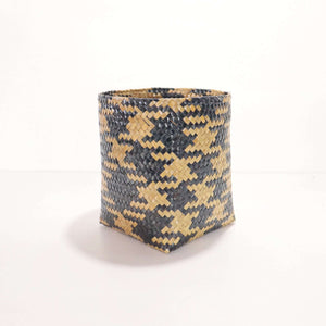 MA YA VEE Wicker Utensil Basket (Set of 2) featuring handwoven natural fibers in a stylish design.