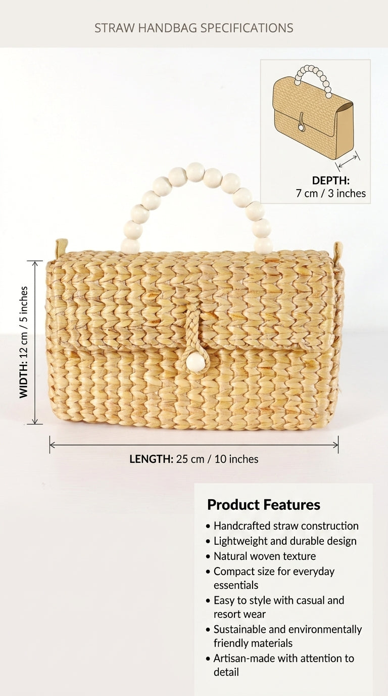 ME KA Mini Straw Bag