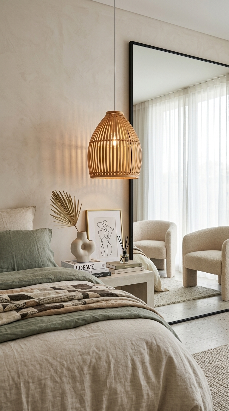 MINTRA - Abat-jour suspension en bambou
