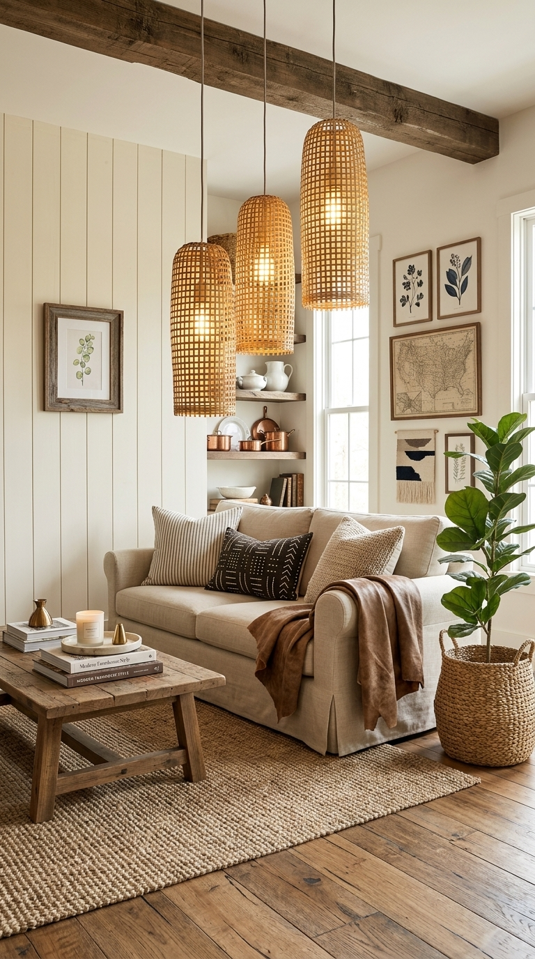 MON WA LI - Bamboo Pendant Light Shade