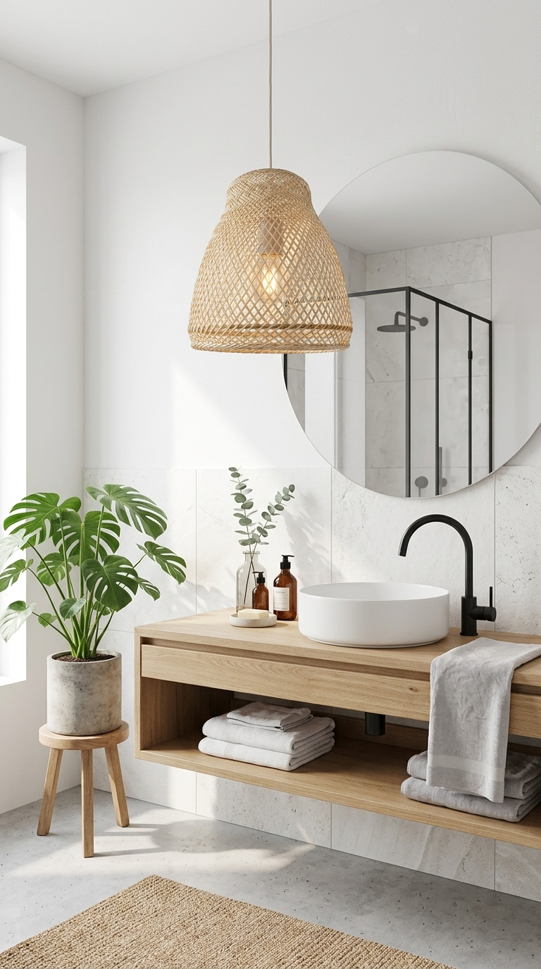 MUNTANA Bamboe hanglamp (10 - 11 inch)