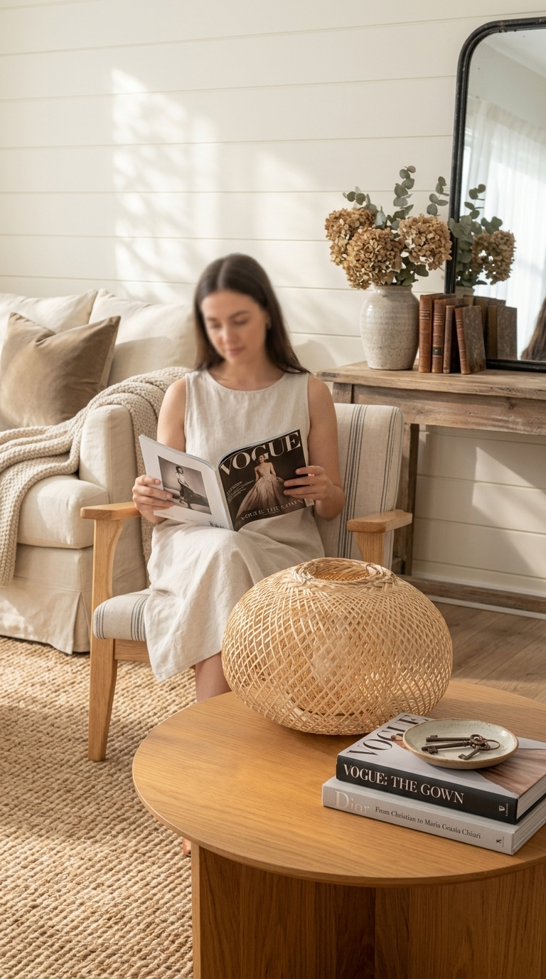 NA WA – Bambus-Boho-Tischlampe
