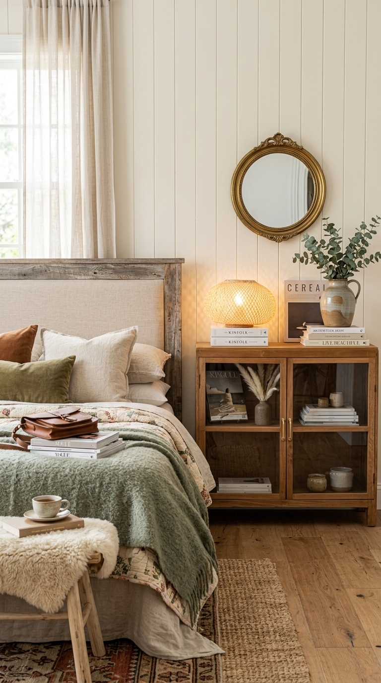 NA WA Bamboo Boho Table Lamp