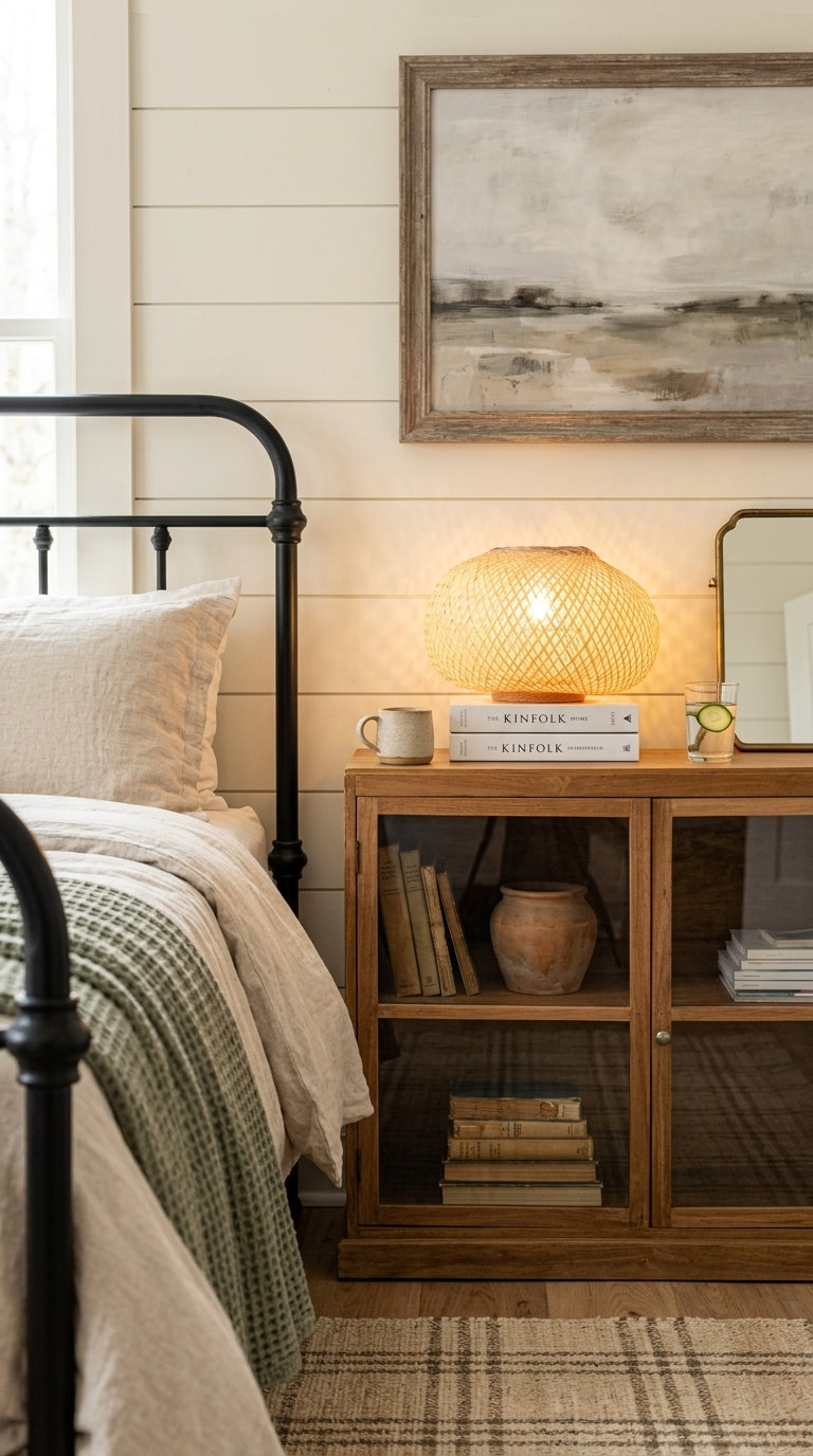 NA WA Bamboo Boho Table Lamp