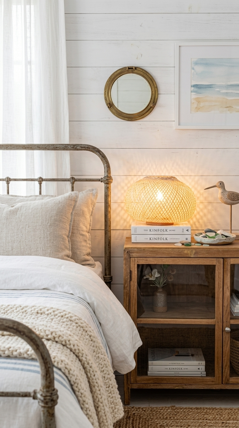NA WA Bamboo Boho Table Lamp