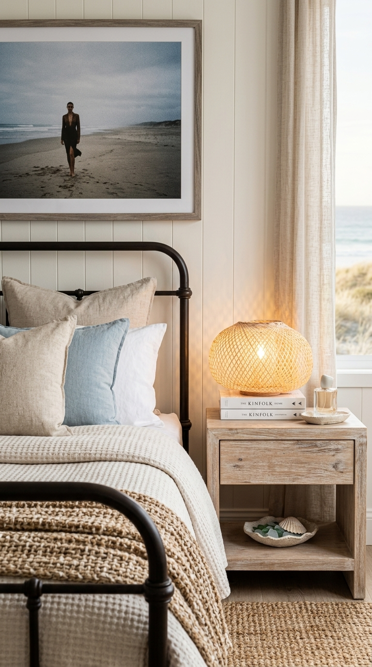 NA WA Bamboo Boho Table Lamp