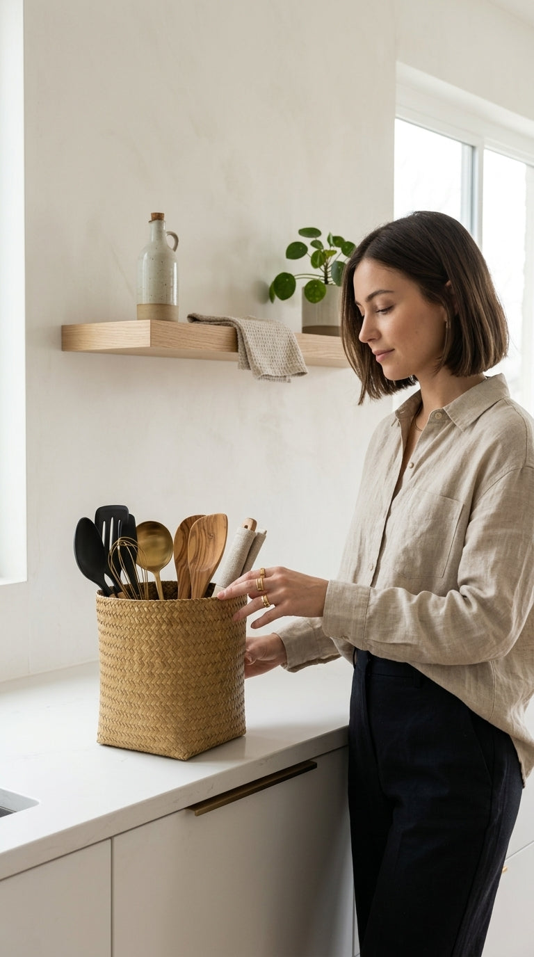NA LIN DA - Utensil Basket (Set of 2)