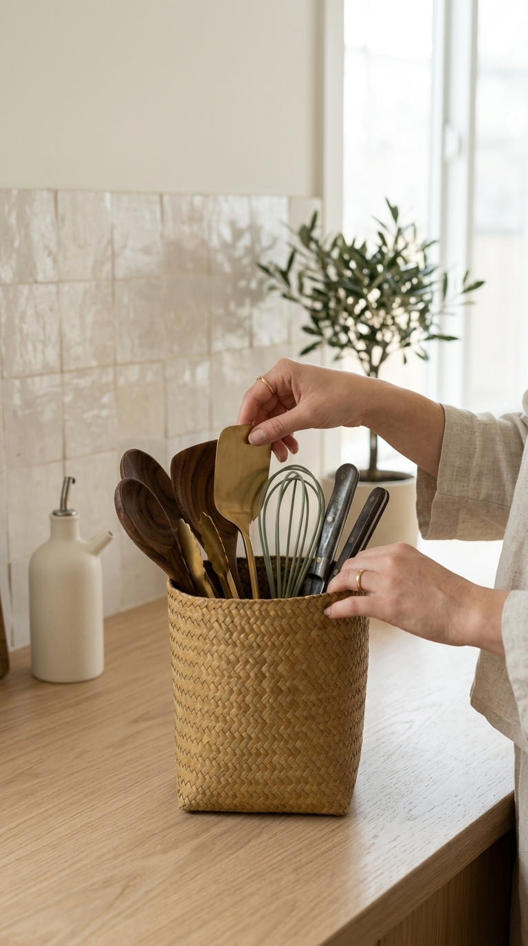 NA LIN DA - Utensil Basket (Set of 2)