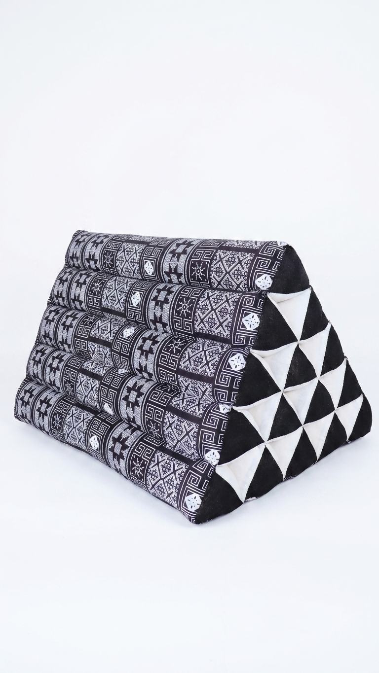 NEDRA – Thailändisches Dreieck-Bodenkissen – 48,3 x 30,5 cm – bequem und vielseitig