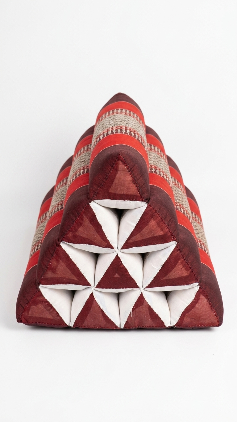 NETA - Thai Triangle Pillow - 19 x 12 inches - Comfortable and Versatile