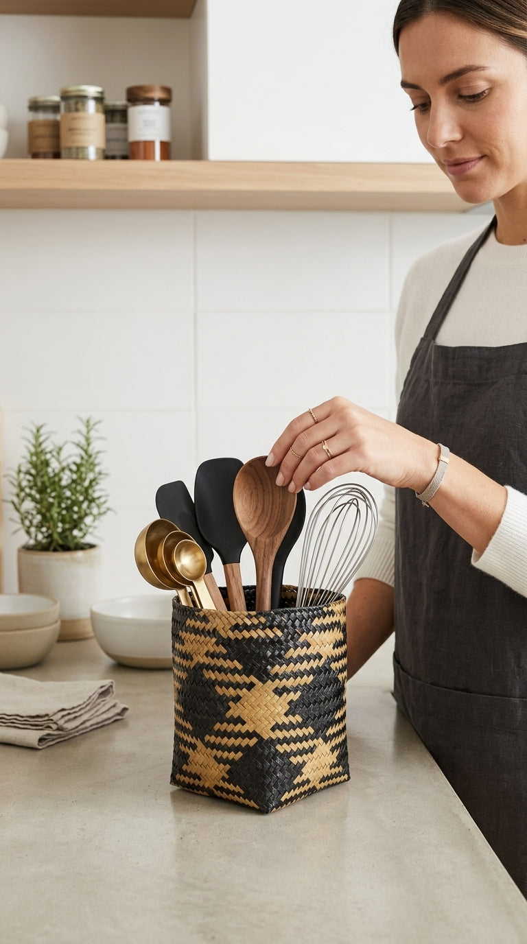 NI RA MAN - Wicker Basket (Set of 2)