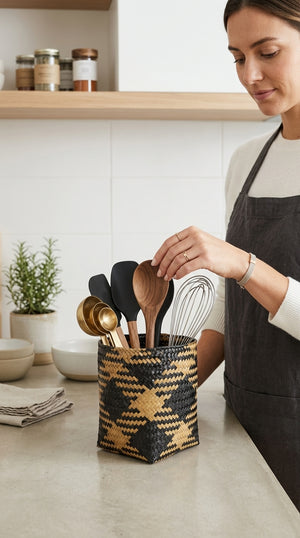 NI RA MAN - Wicker Basket (Set of 2)