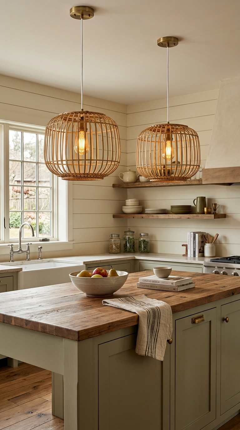 NUB DAO - Rattan and Bamboo Pendant Light