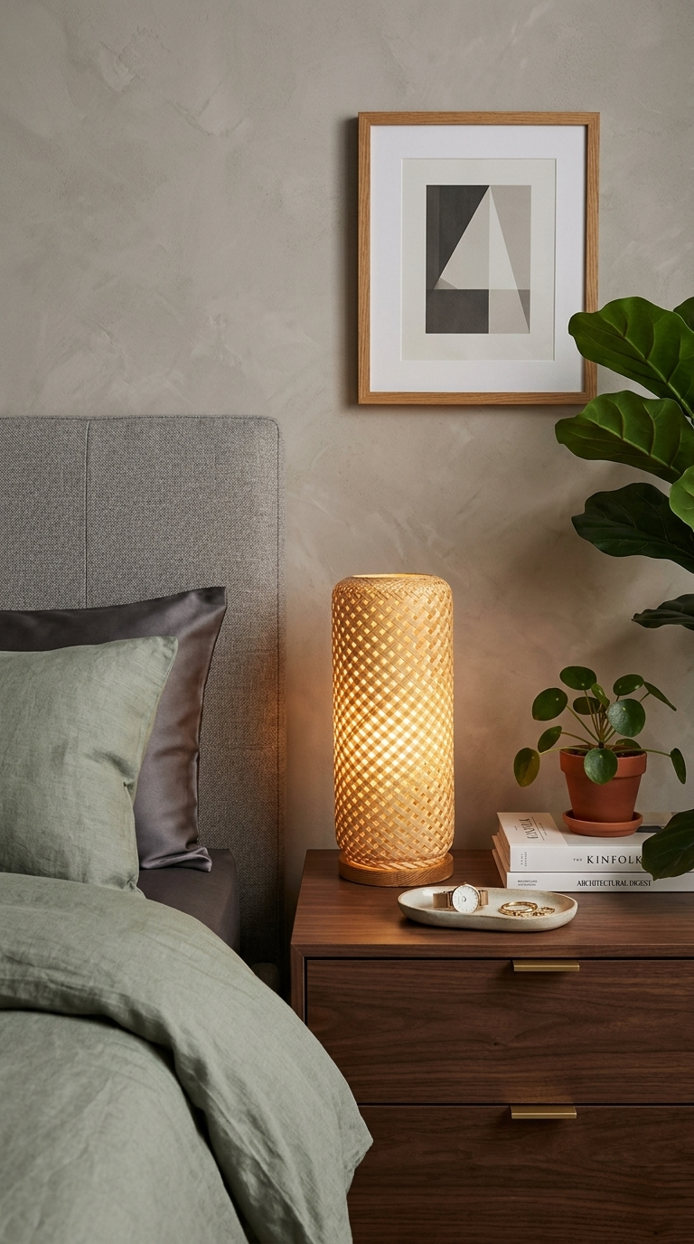 NARUBADIN Bamboo Table Lamp