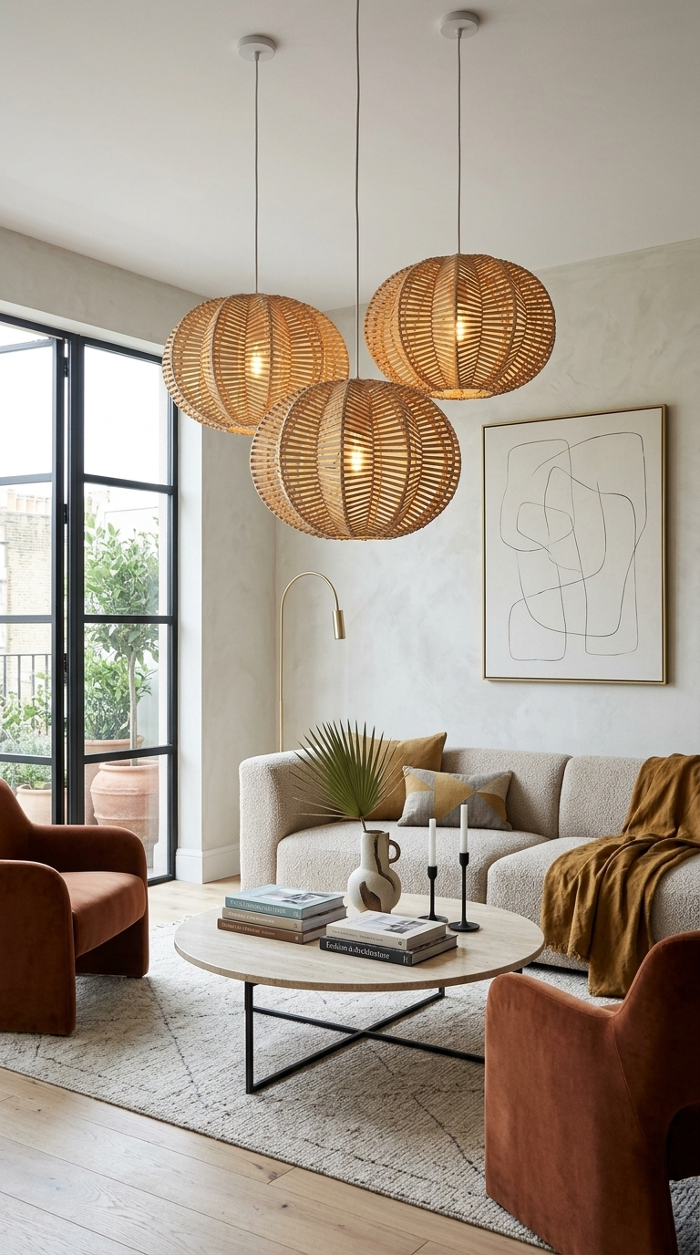 PALAVEE – Rattan Pendelleuchte (Sternform)