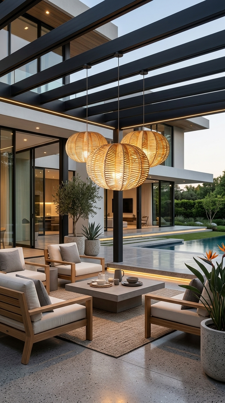 PALAVEE – Rattan Pendelleuchte (Sternform)
