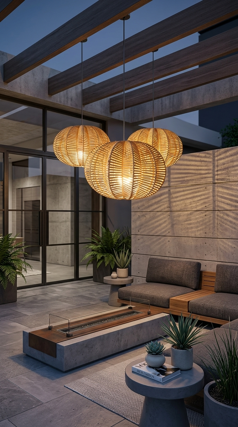 PALAVEE – Rattan Pendelleuchte (Sternform)