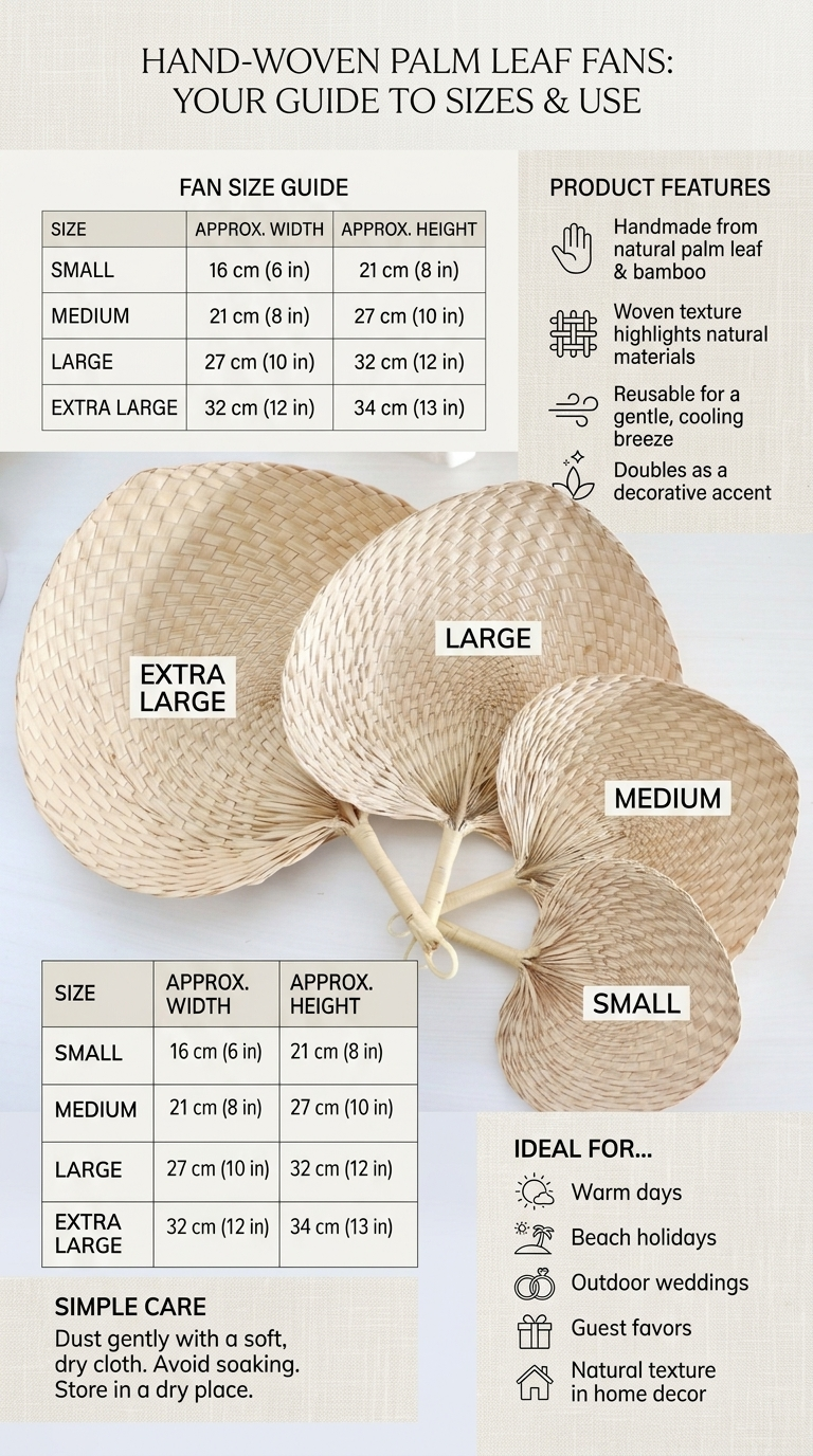 Palm Leaf Hand Fan - PATTA