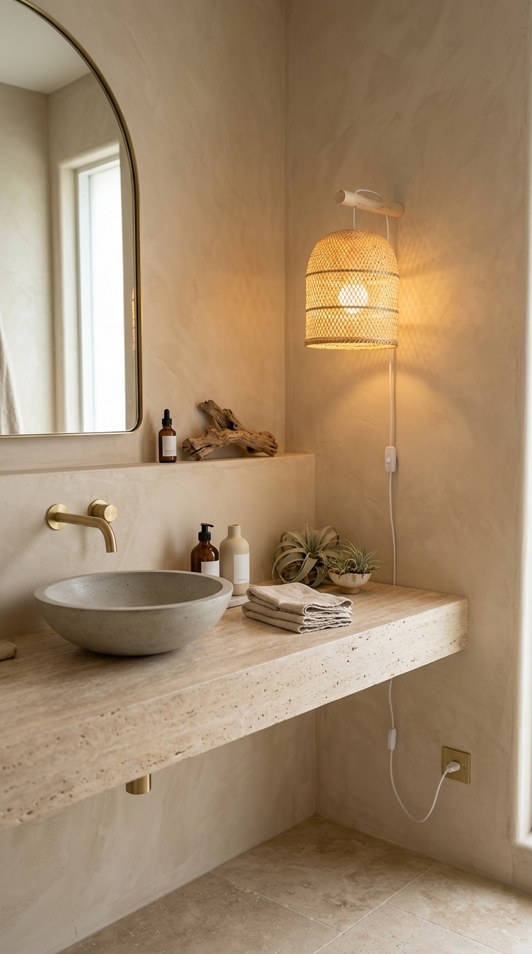 PA PAT Bamboo Boho Wall Sconce
