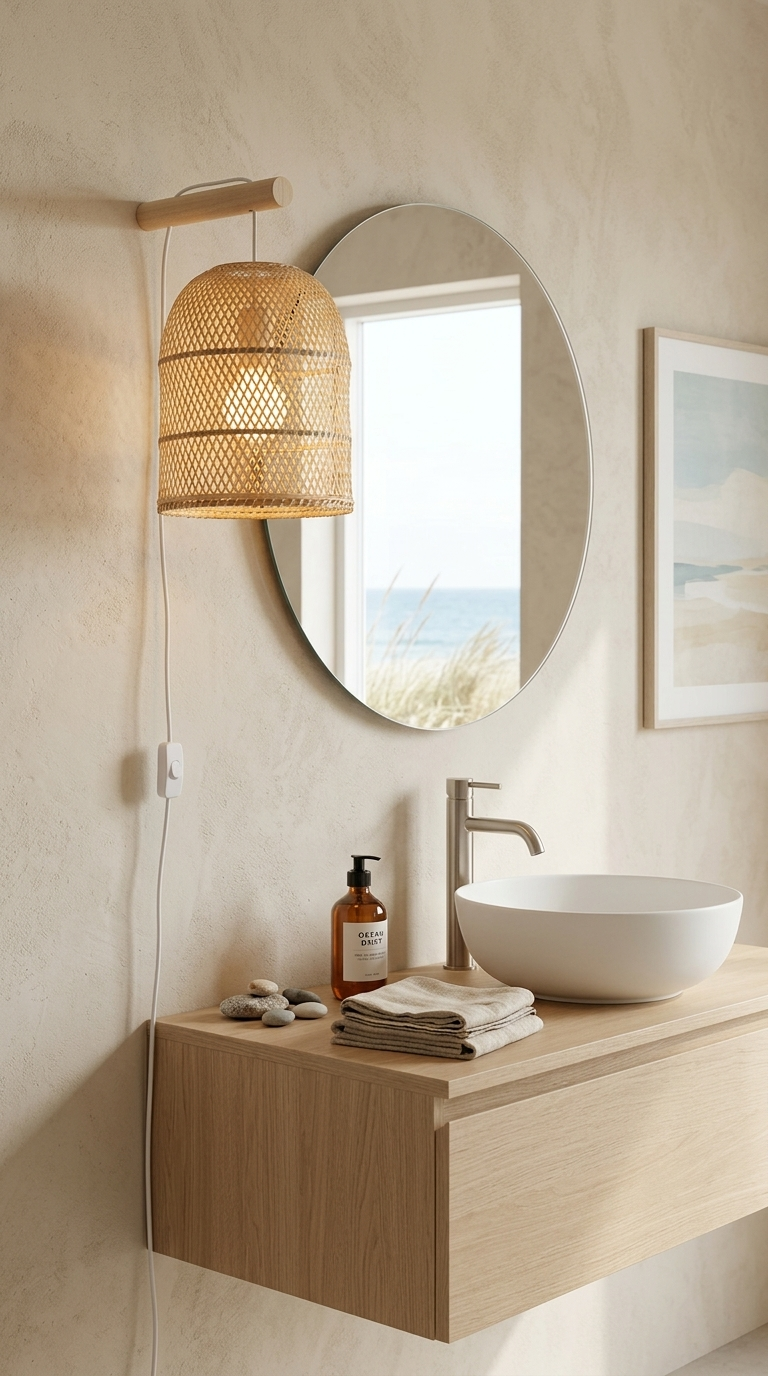 PA PAT Bamboo Boho Wall Sconce
