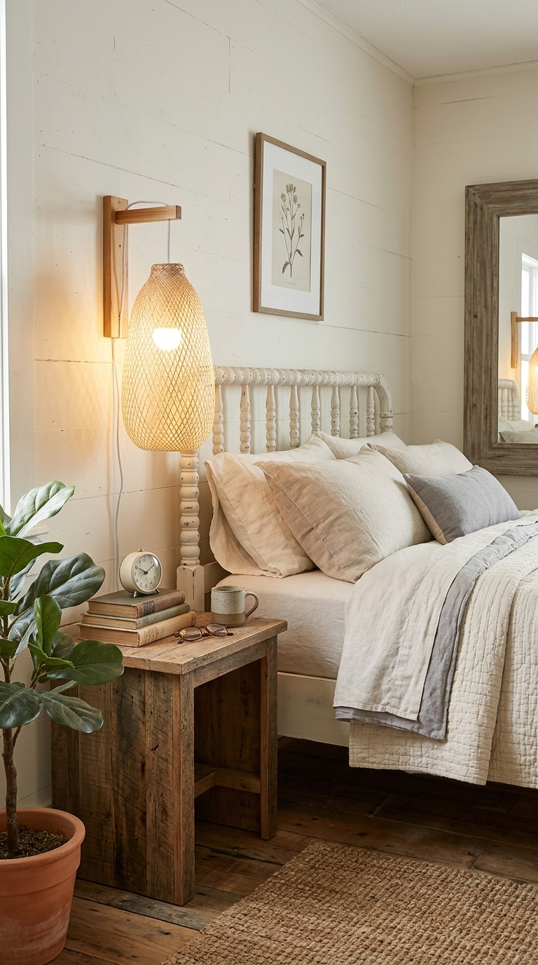 PERIN Bamboo Plug In Wall Sconce