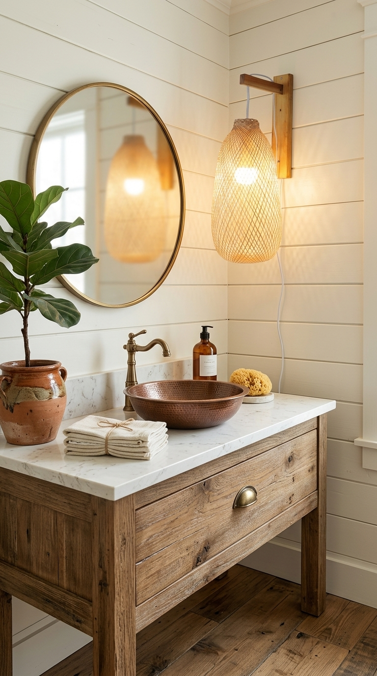 PERIN Bamboo Plug In Wall Sconce