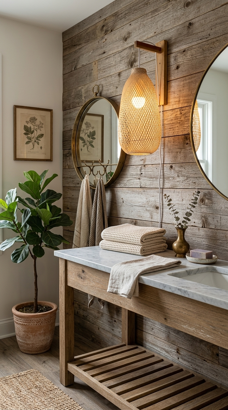 PERIN Bamboo Plug In Wall Sconce
