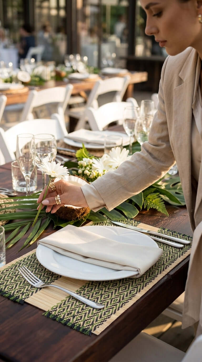 PHIN NA RA - Woven Boho Placemats