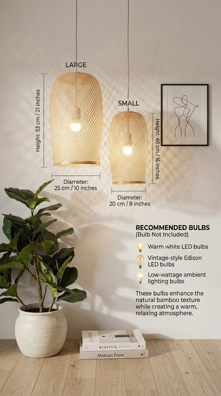 PUNNA Bamboo Pendant Light Shade