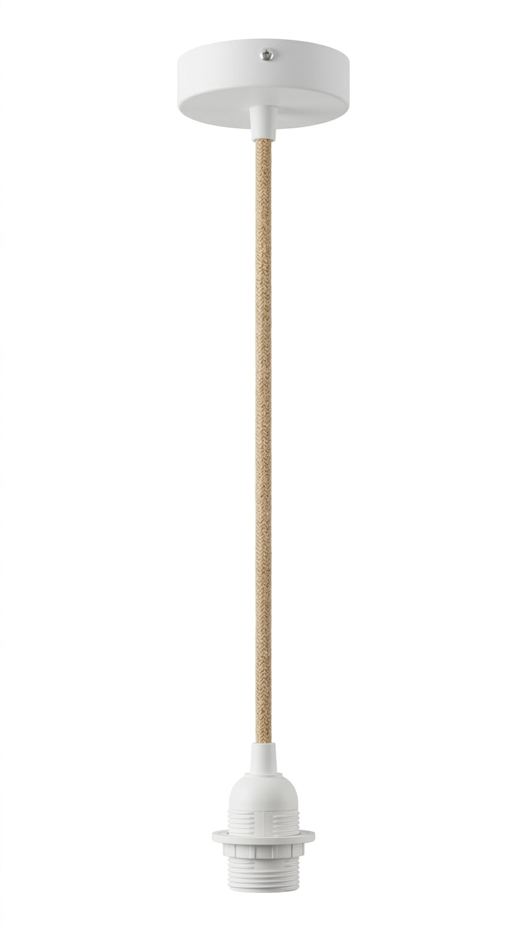 Ensemble de câbles blanc et naturel