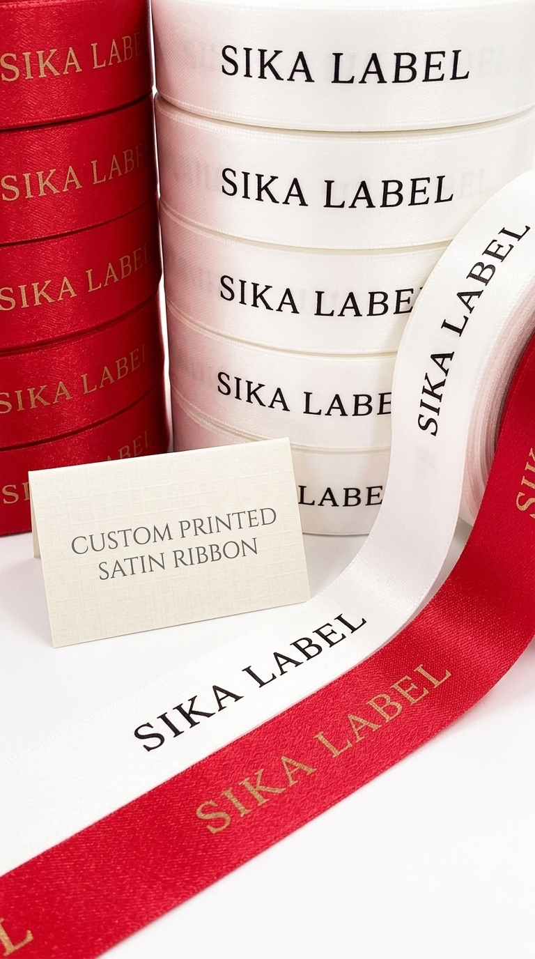 Custom Printed Satin Ribbon (Wholesale)