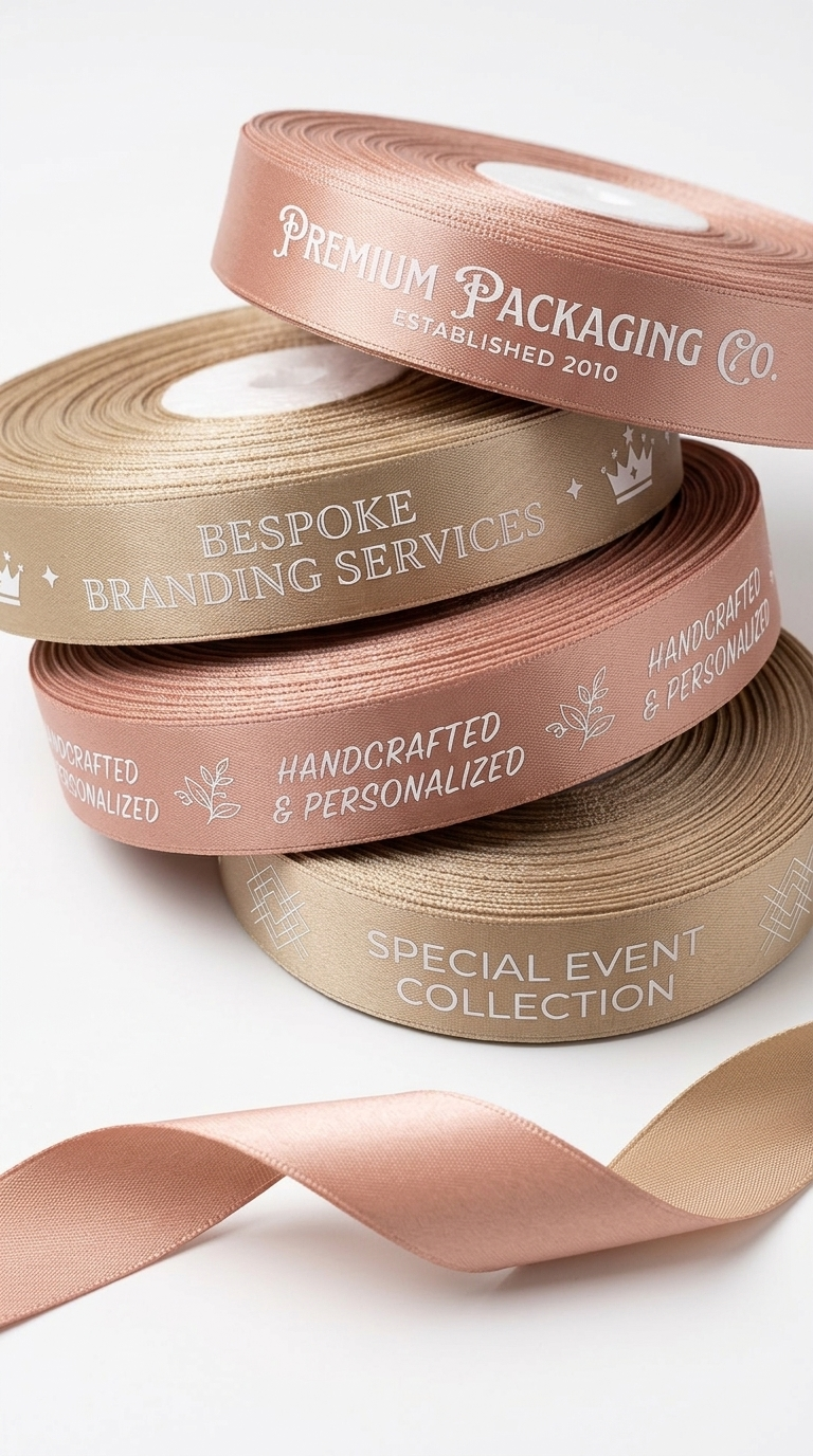 Custom Printed Satin Ribbon (Wholesale)