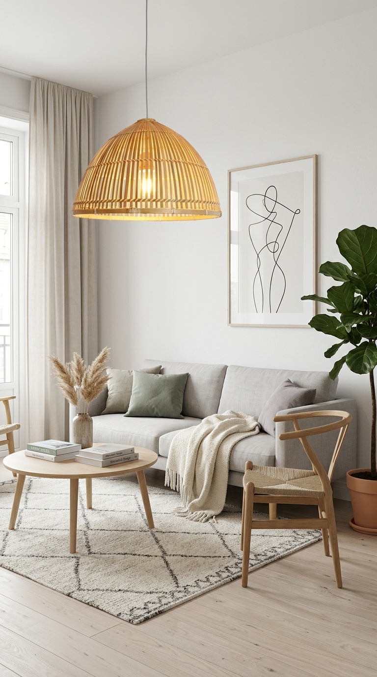 RA MI DA Bamboo Pendant Light Shade