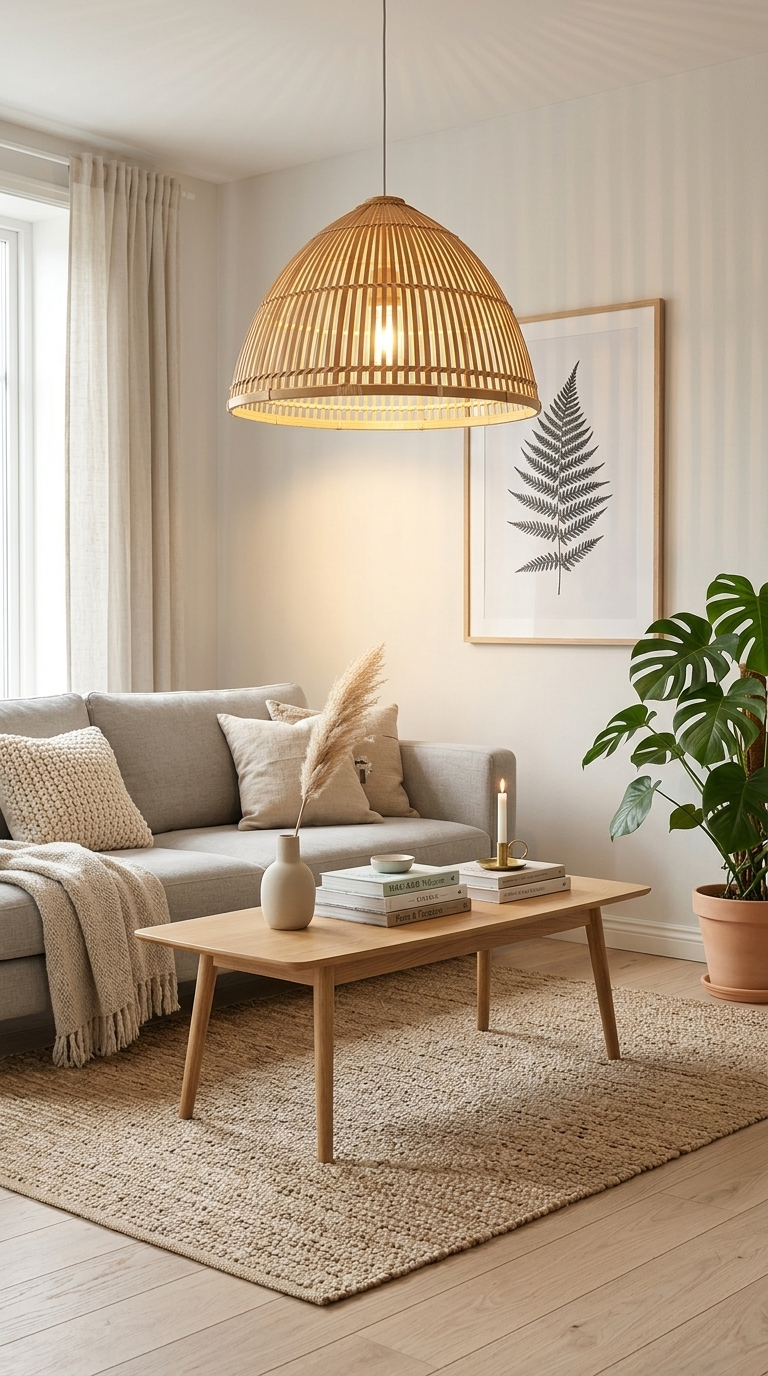 RA MI DA Bamboo Pendant Light Shade