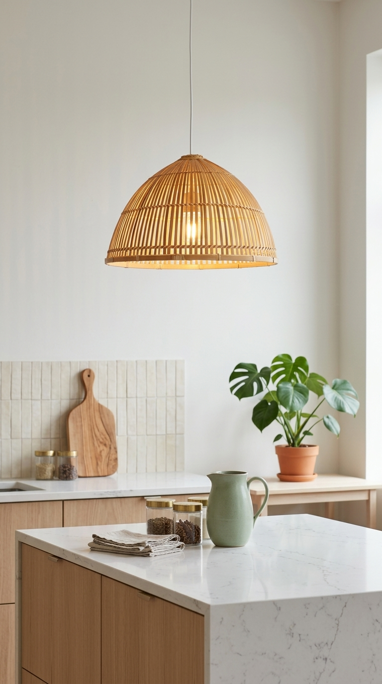 RA MI DA Bamboo Pendant Light Shade