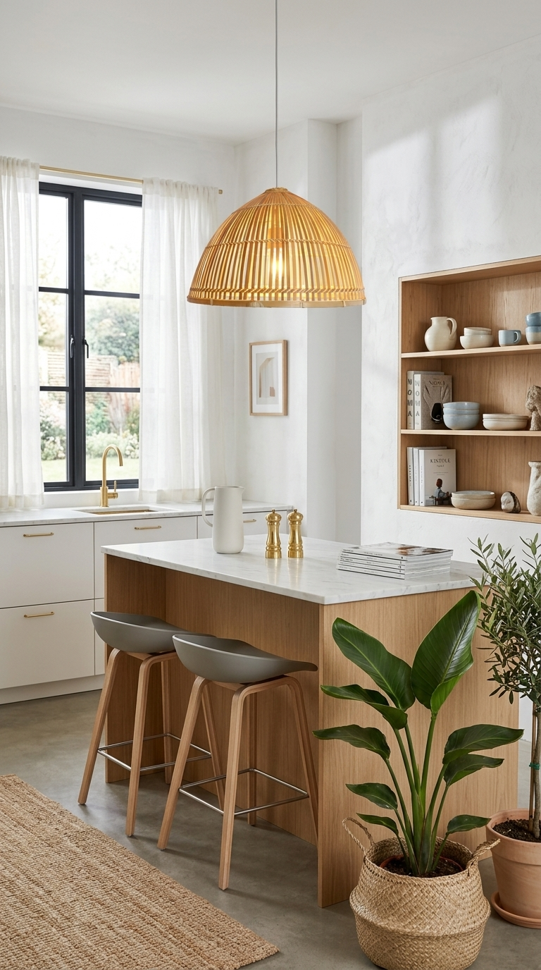 RA MI DA Bamboo Pendant Light Shade