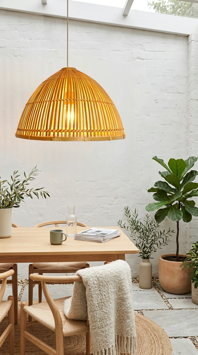 RA MI DA Bamboo Pendant Light Shade