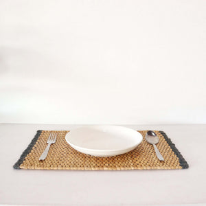 RA SI TA - Woven Boho Placemats (Dark Blue)