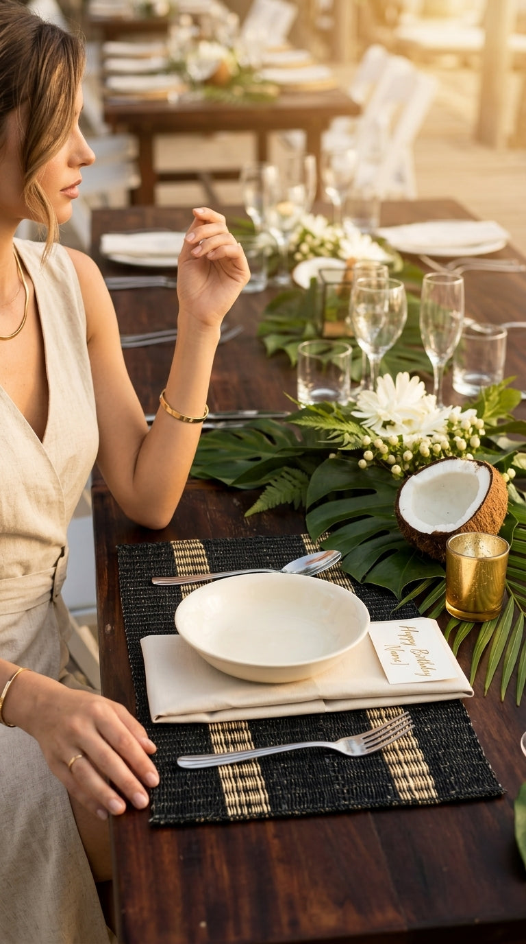 RUN CHI TA - Woven Boho Placemats 