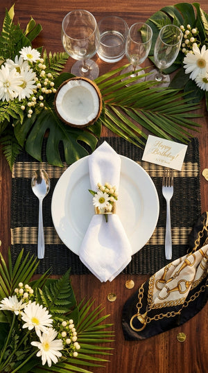RUN CHI TA - Woven Boho Placemats 