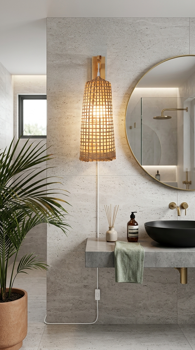 SATINEE Bamboo Wall Sconce