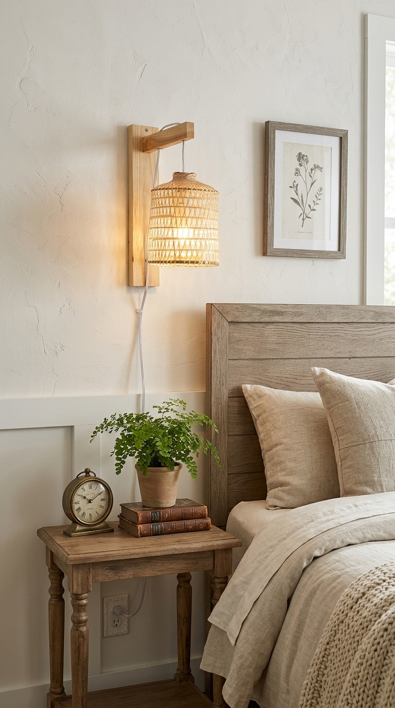 TA SI NEE Bamboo Wall Sconce
