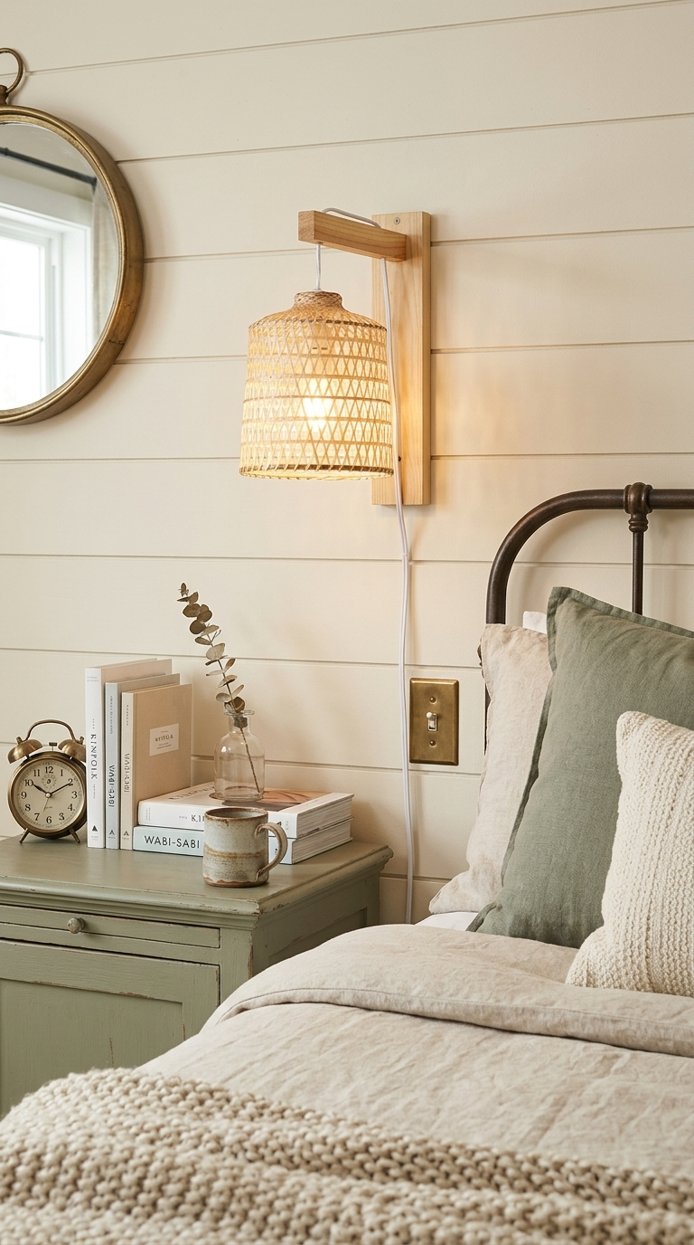 TA SI NEE Bamboo Wall Sconce