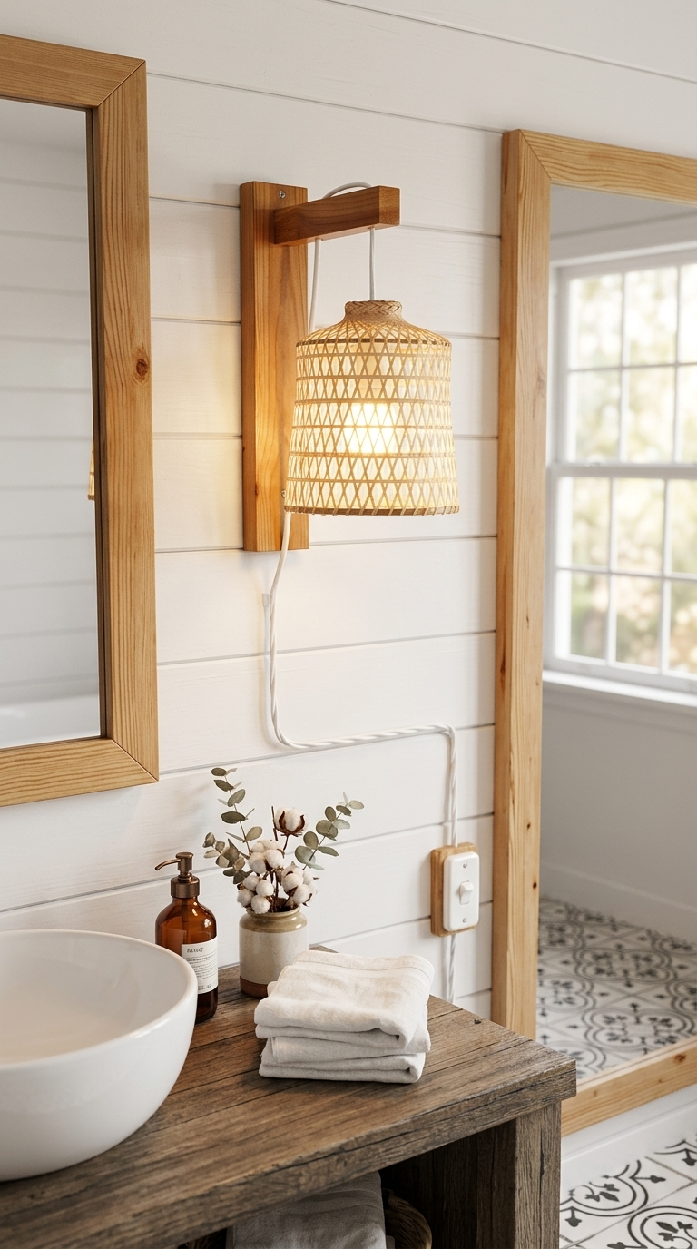 TA SI NEE Bamboo Wall Sconce