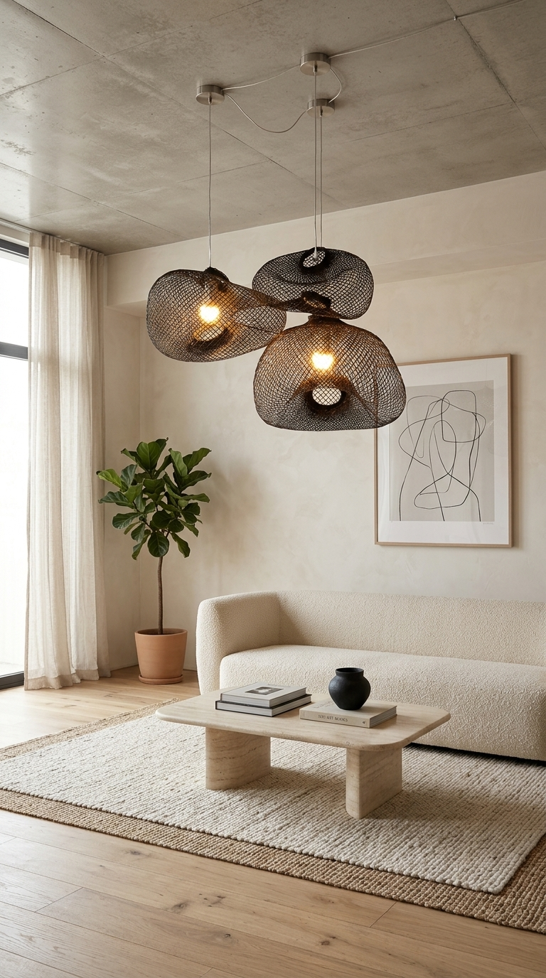 TEERAYA – Black Bamboo Pendant Light