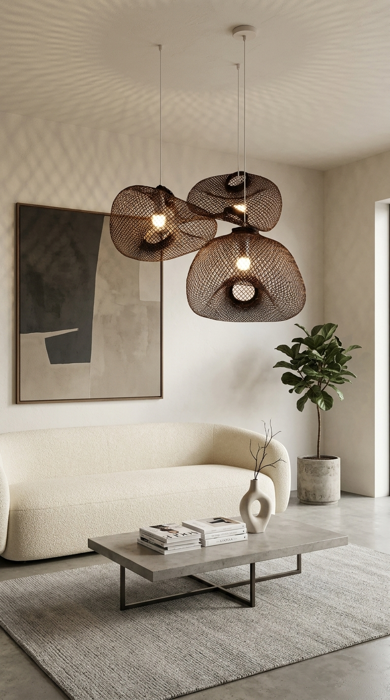 TEERAYA – Black Bamboo Pendant Light
