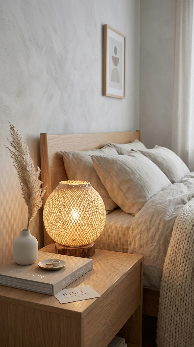 THA NID Boho Table Lamp (Vintage Wood)
