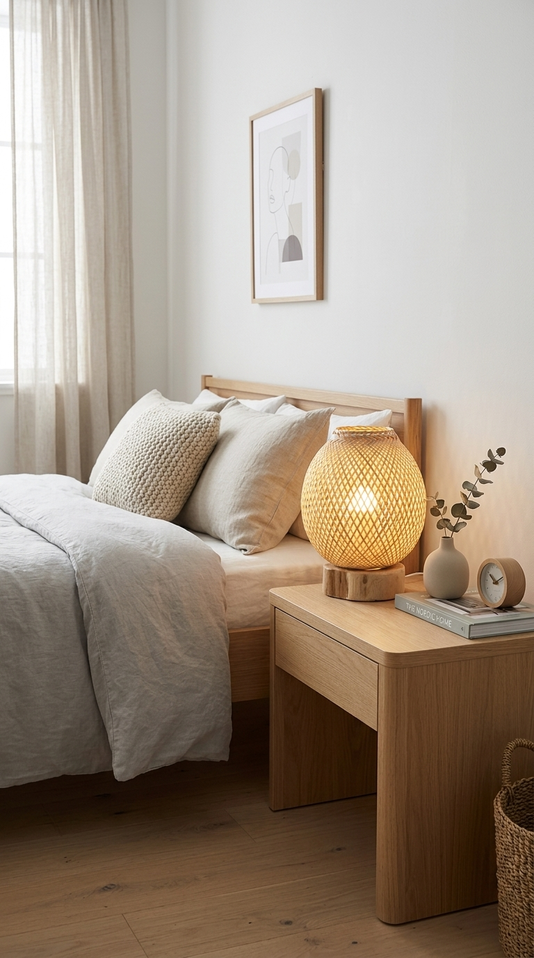 THA NID Boho Table Lamp (Vintage Wood)