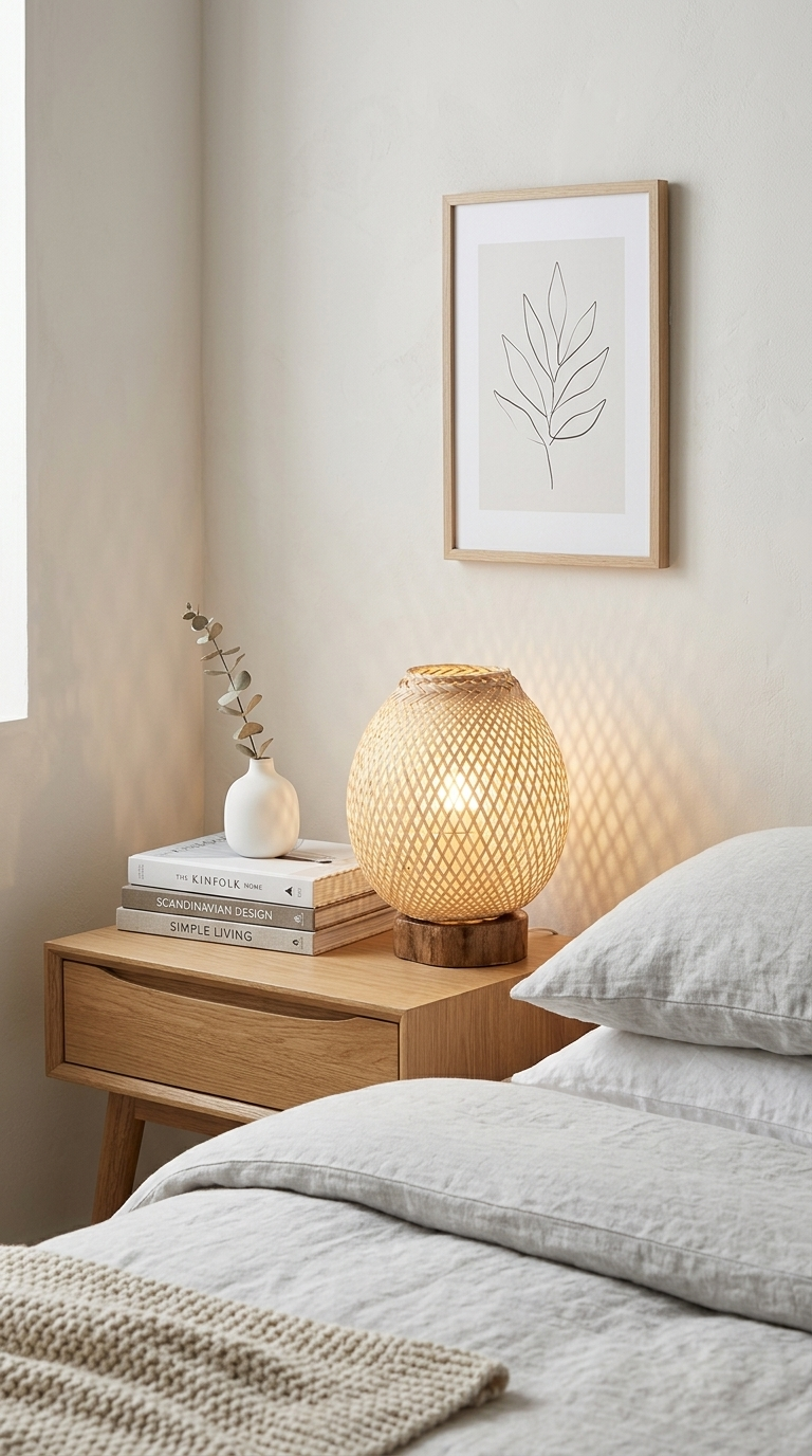THA NID Boho Table Lamp (Vintage Wood)